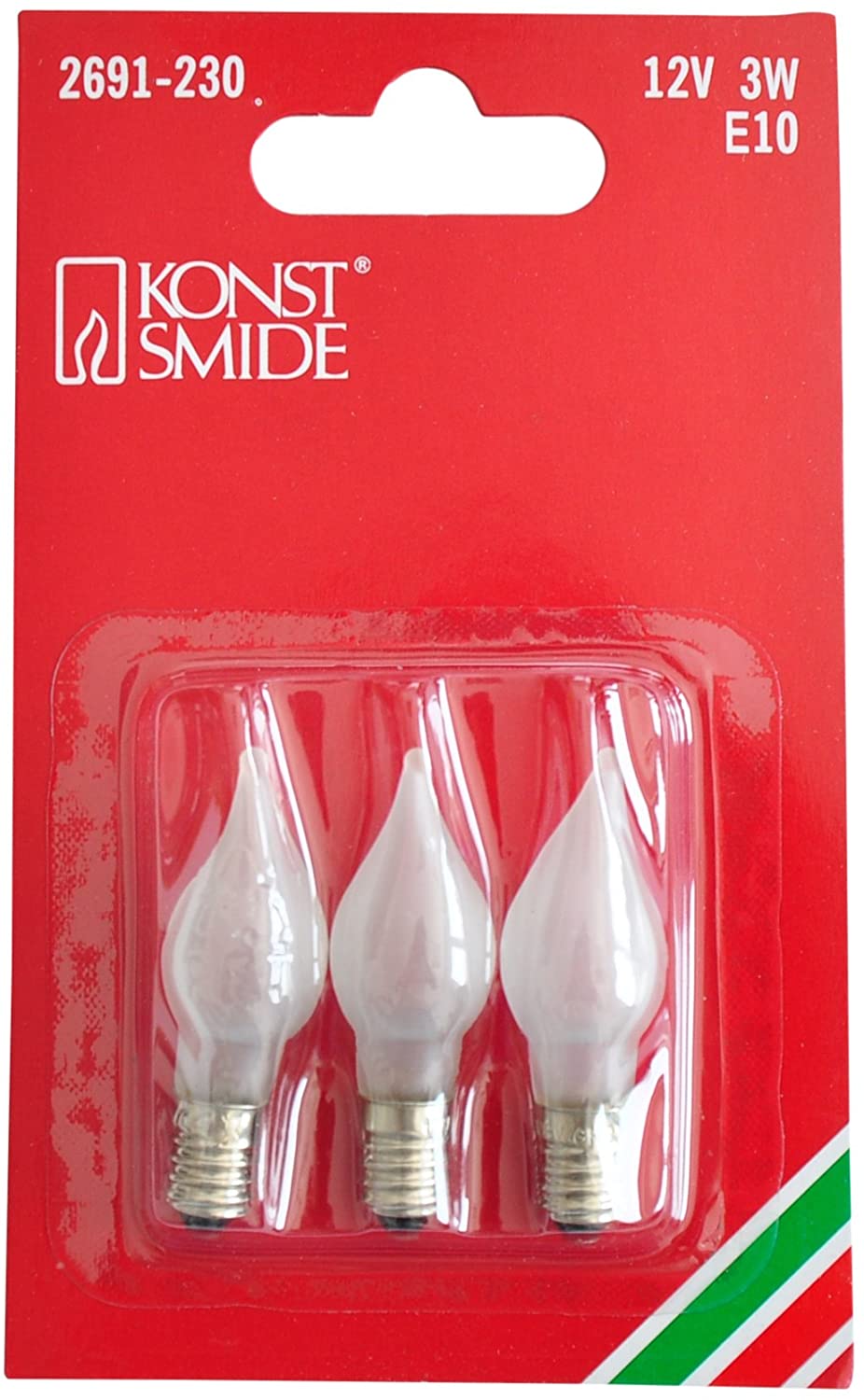 3x Ersatzbirne 12V 3W E10 2691-230(für 864190)