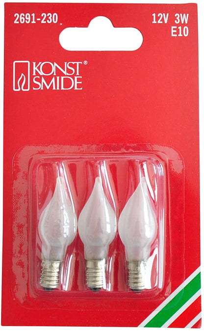 3x Ersatzbirne 12V 3W E10 2691-230(für 864190)