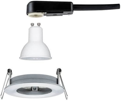 Paulmann EBL Set Nova rund starr LED IP44 1x6,5W 2700K 230V GU10 51mm Alu ged/Alu
