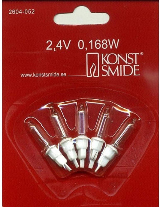 5x Ersatzlämpchen 2,4V 0,168W 2604-052