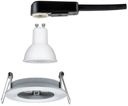 Paulmann EBL Set Nova rd starr LED IP44 3-stepdim 1x6,5W 230V GU10 51mm Alu ged/Alu