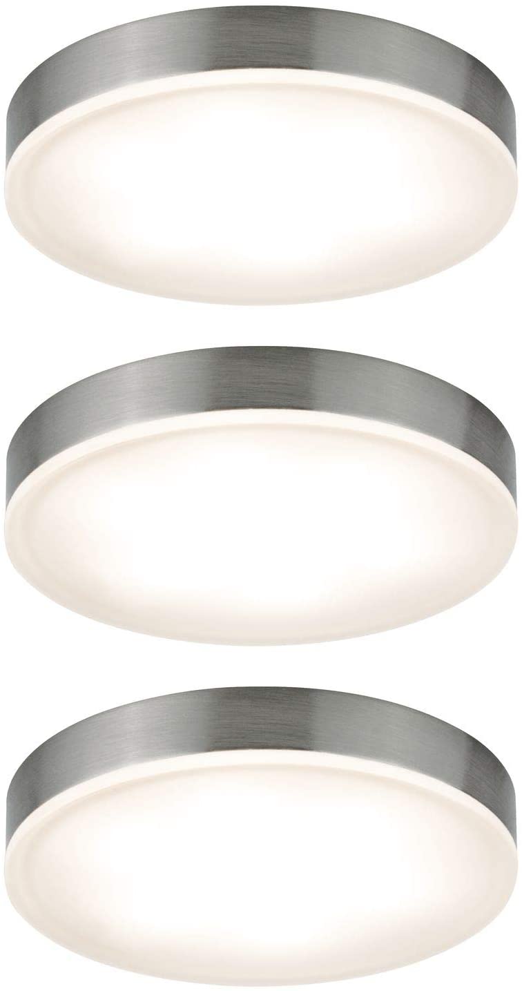 Paulmann Möbel ABL Set Unity rund LED 3x4,5W 15VA 230V/700mA 75mm Eisen geb./Met.Acr