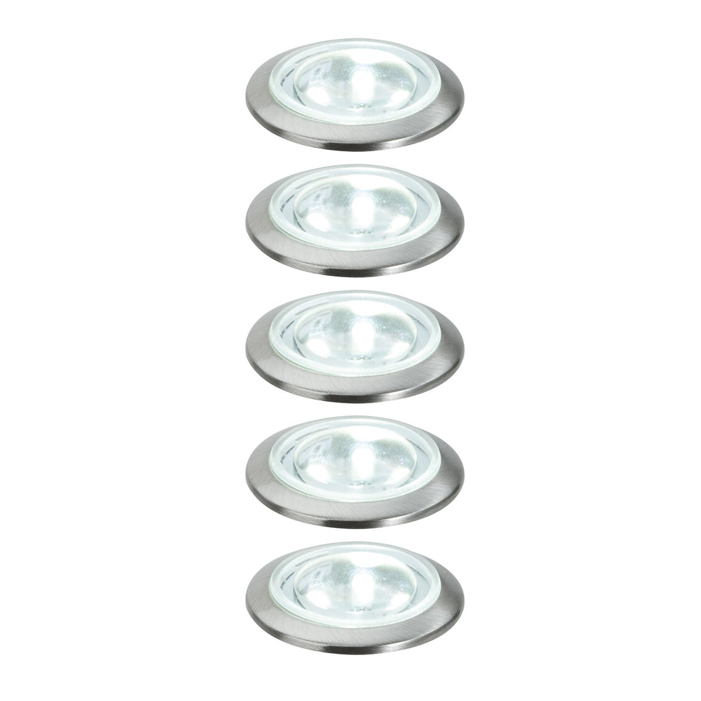 TIP NP Mini EBL LED rund 5x0,5W 3,6VA 230/12V 35mm Eisen geb./ Metall