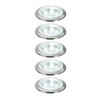 TIP NP Mini EBL LED rund 5x0,5W 3,6VA 230/12V 35mm Eisen geb./ Metall