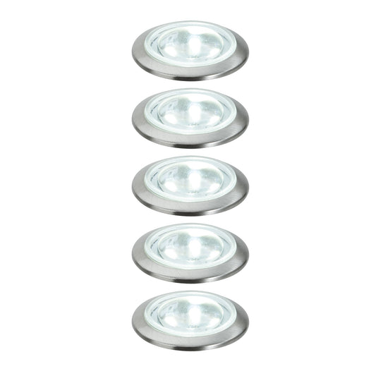 TIP NP Mini EBL LED rund 5x0,5W 3,6VA 230/12V 35mm Eisen geb./ Metall