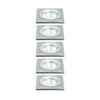 TIP NP Mini EBL LED eckig 5x0,5W 3,6VA 230/12V 35x35mm Eisen geb./ Metall