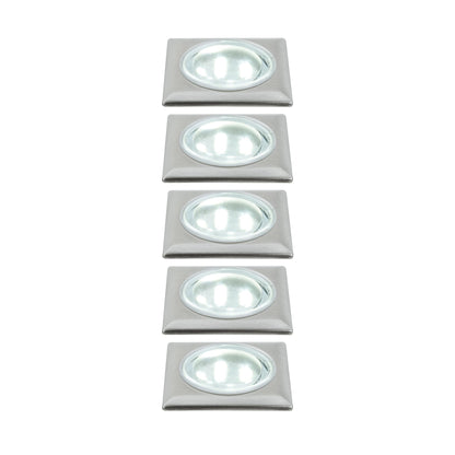 TIP NP Mini EBL LED eckig 5x0,5W 3,6VA 230/12V 35x35mm Eisen geb./ Metall