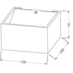 Deko-Light Dado 6,5W silberfarben matt