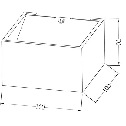 Deko-Light Dado 6,5W silberfarben matt