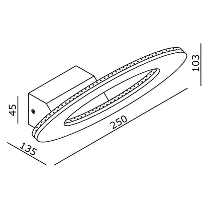 Deko-Light Oval II 9W Weiß