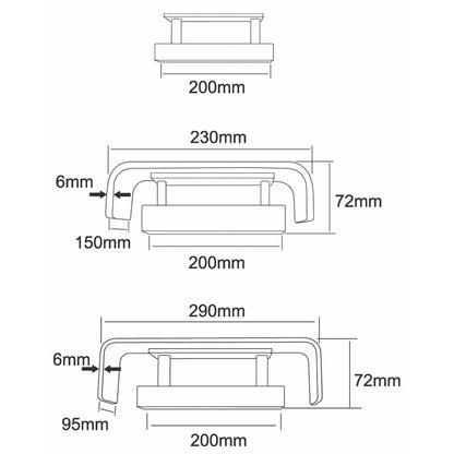 Deko-Light Wandleuchte Crateris II 13W 3000K 800lm Weiss