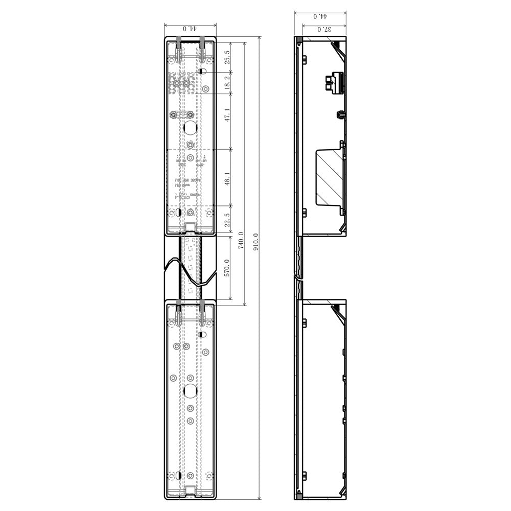 Deko-Light Larga 910 9W silberfarben gebürstet