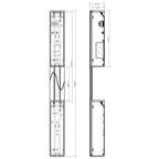 Deko-Light Larga 1700 15W silberfarben gebürstet
