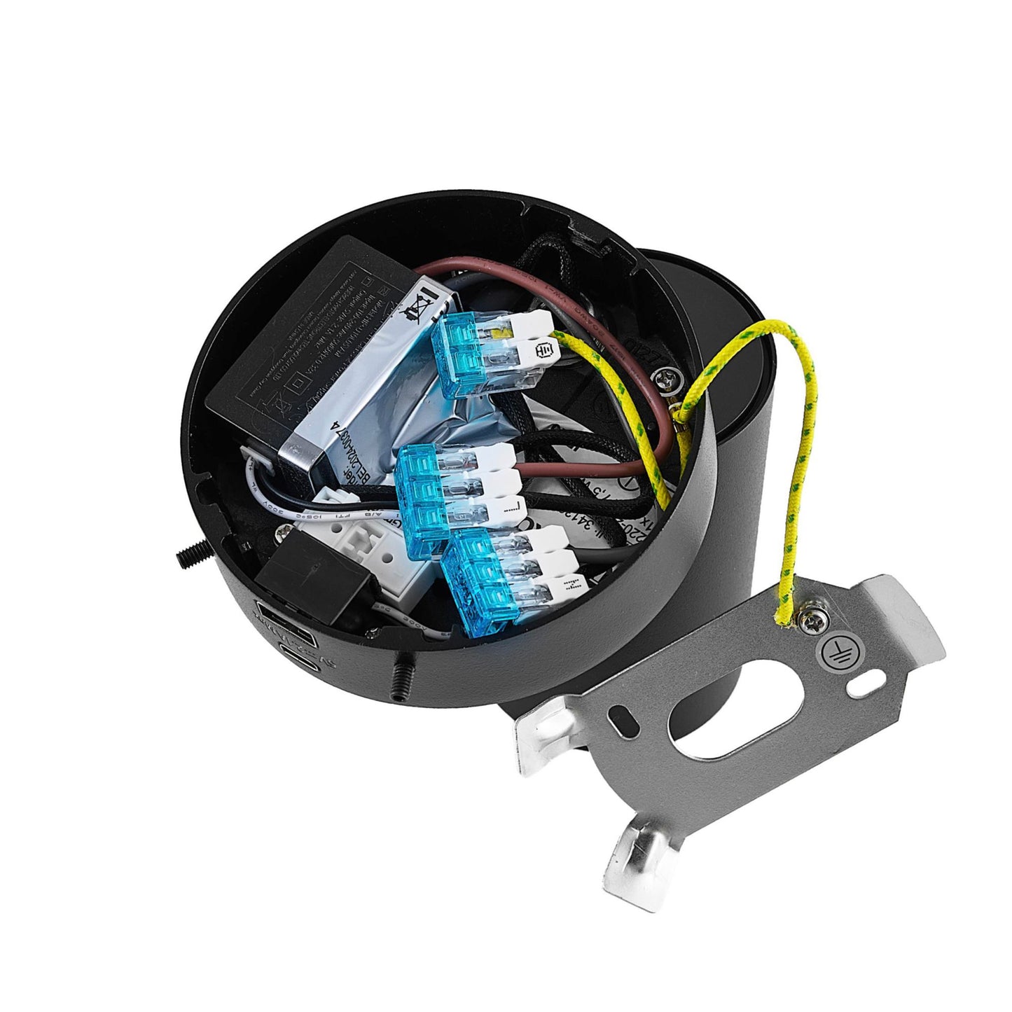 Deko-Light Can Tilt Round USB, 1x 7,5 W GU10, Schwarz