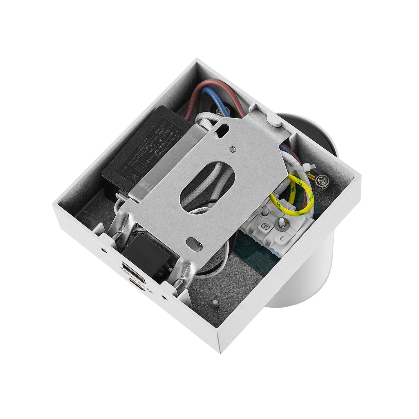 Deko-Light Can Tilt Square USB, 1x 7,5 W GU10, Weiß