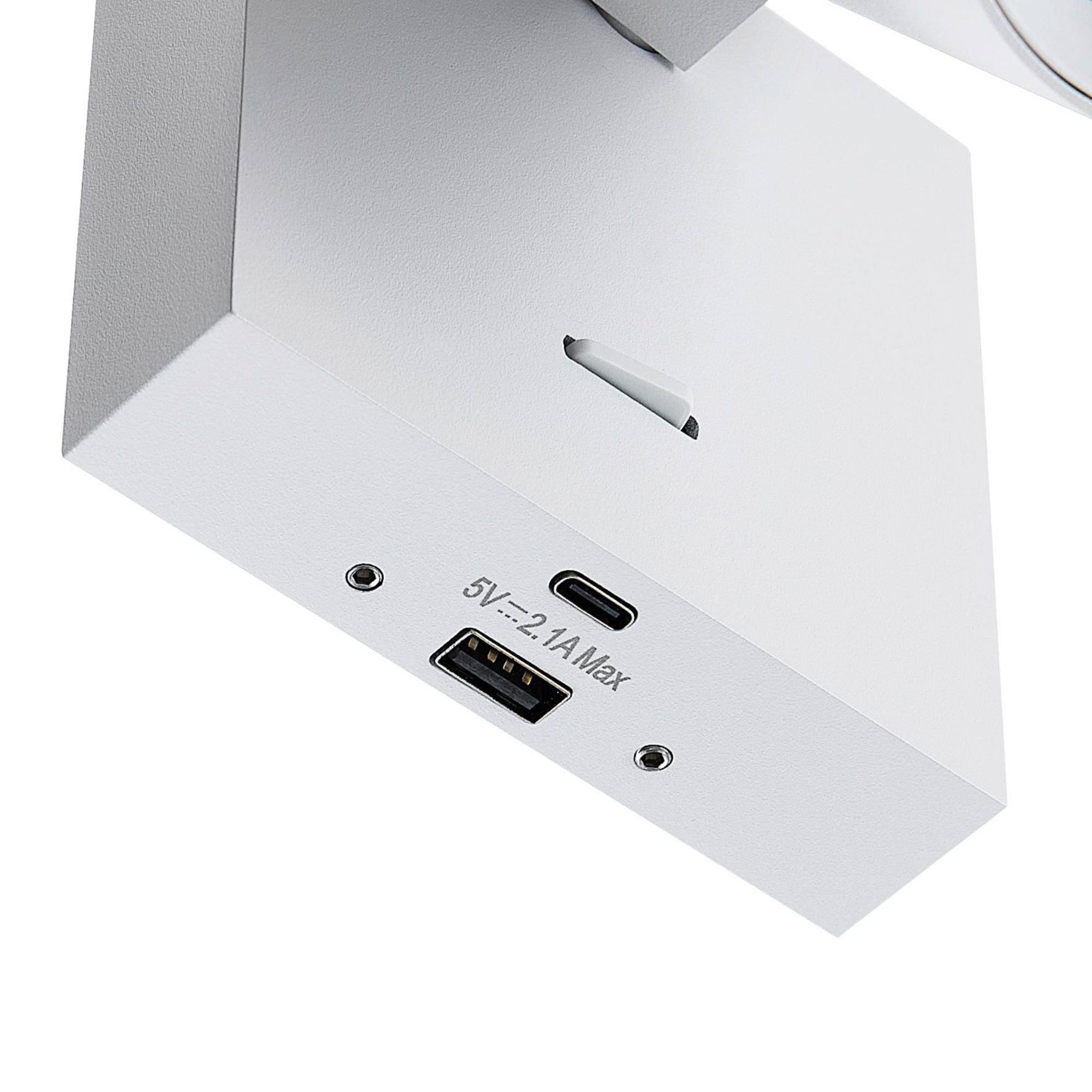 Deko-Light Can Tilt Square USB, 1x 7,5 W GU10, Weiß