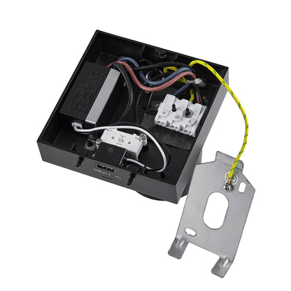 Deko-Light Can Tilt Square USB, 1x 7,5 W GU10, Schwarz