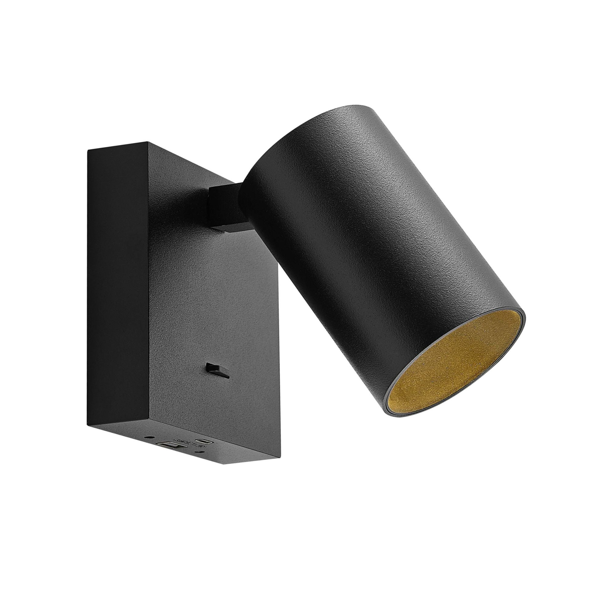 Deko-Light Can Tilt Square USB, 1x 7,5 W GU10, Schwarz