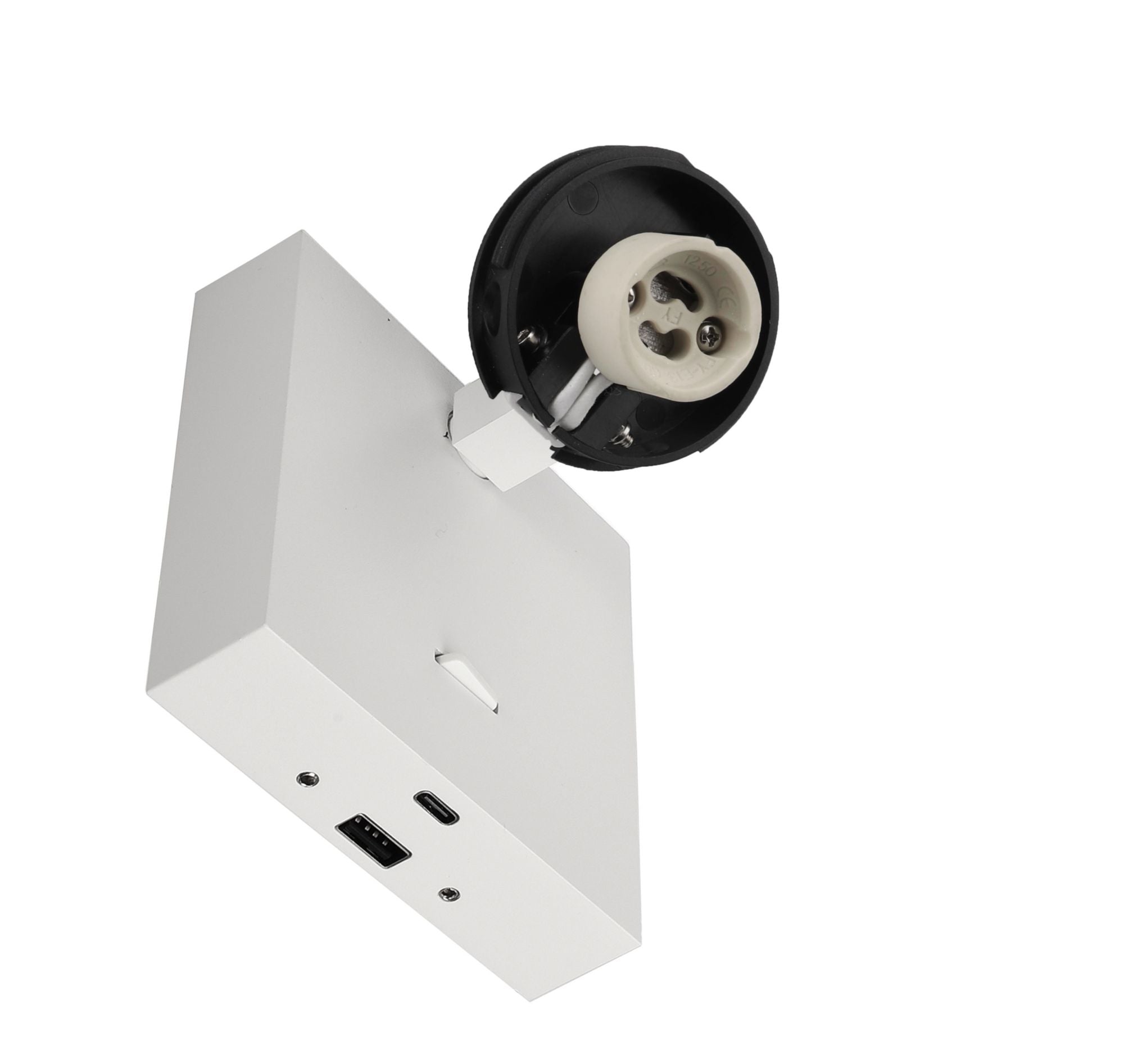 Deko-Light Can Tilt Square USB Base, 1x 7,5 W GU10, Weiß