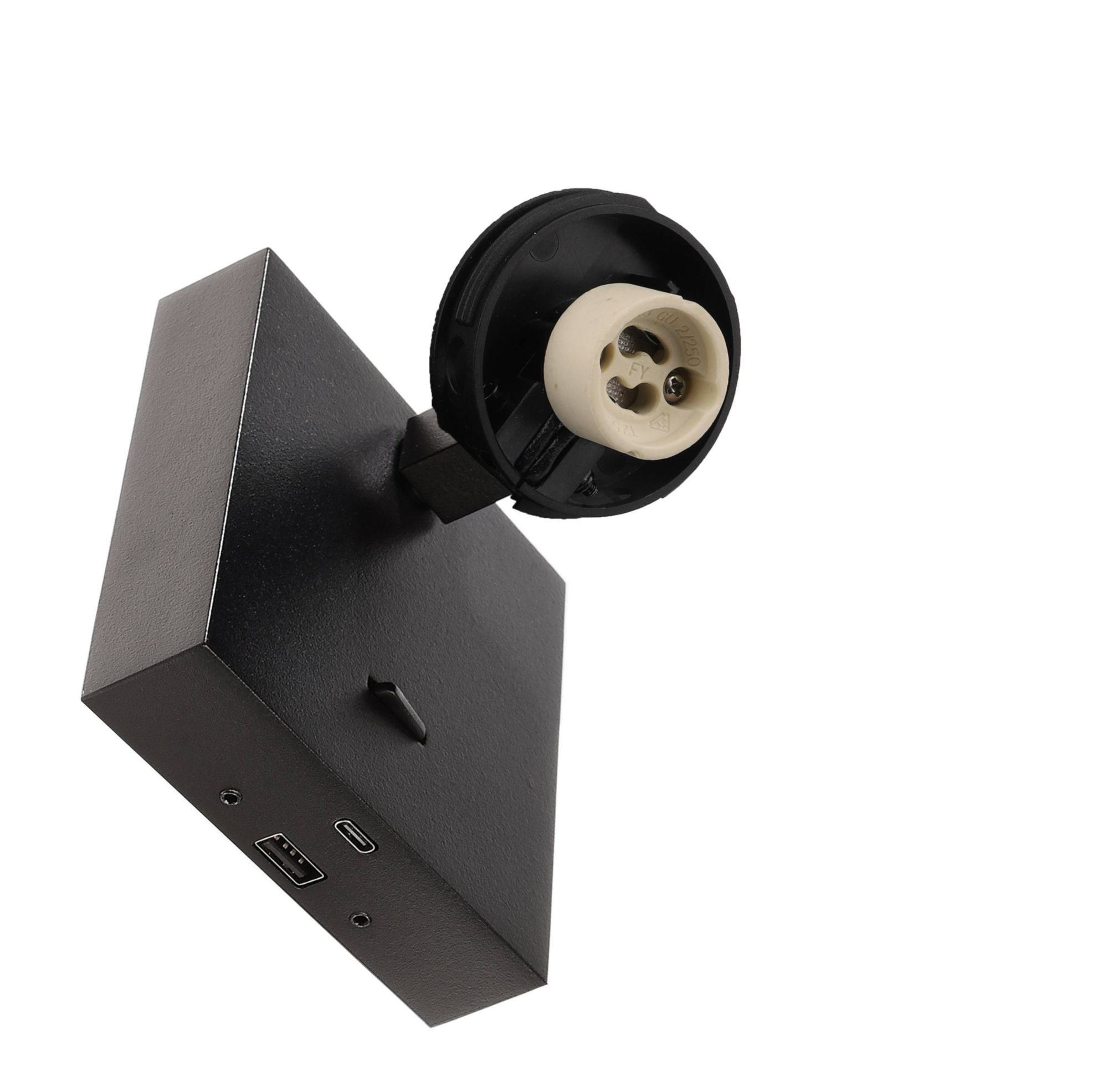 Deko-Light Can Tilt Square USB Base, 1x 7,5 W GU10, Schwarz