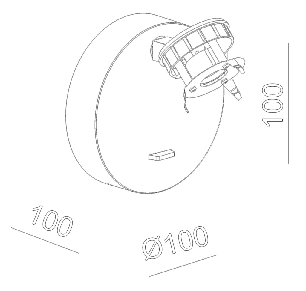Deko-Light Can Tilt Round Base, 1x 7,5 W GU10, Schwarz