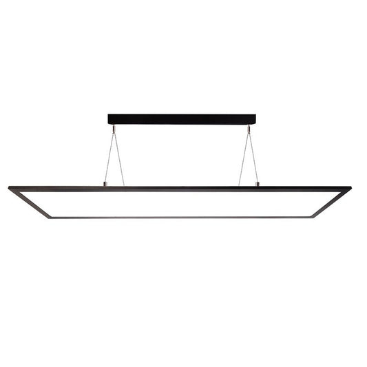 Deko-Light Pendelleuchte Panel 50W 3000K 4100lm Schwarz