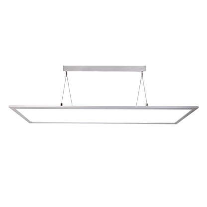 Deko-Light Pendelleuchte Panel 50W 3000K 4100lm Silber