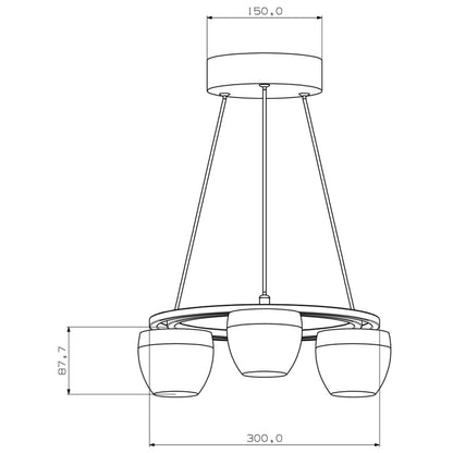 Deko-Light Doradus III 15,7W  klar / transparent