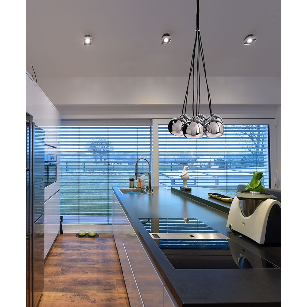 DEKOLIGHT 342100 Pendelleuchte chrom 7xGU10 max50W 342100