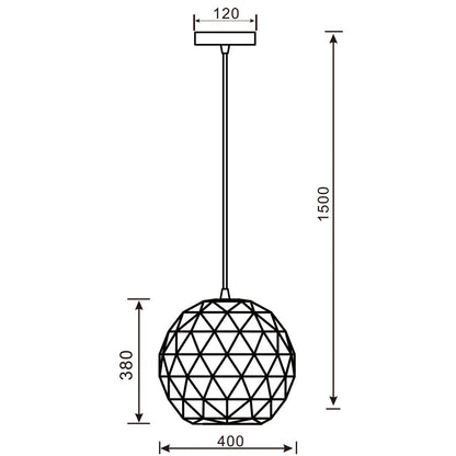 Deko-Light Asterope rund 400  weiß matt