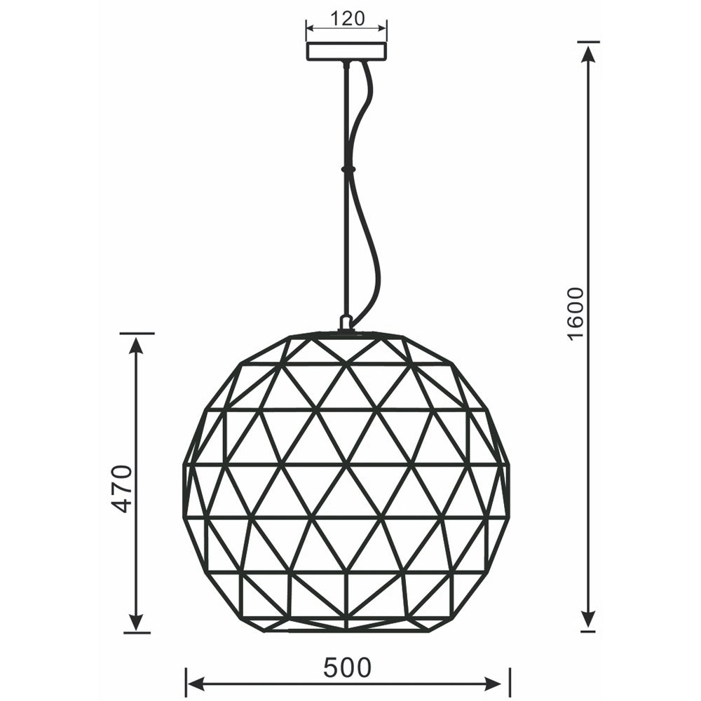 Deko-Light Asterope rund 500  weiß matt