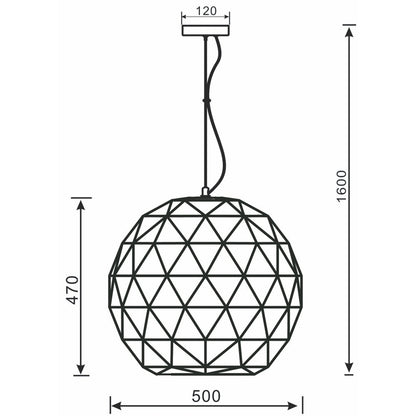 Deko-Light Asterope rund 500  weiß matt