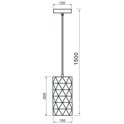DEKOLIGHT 342135 Pendelleuchte weiß 1x27 60W 342135