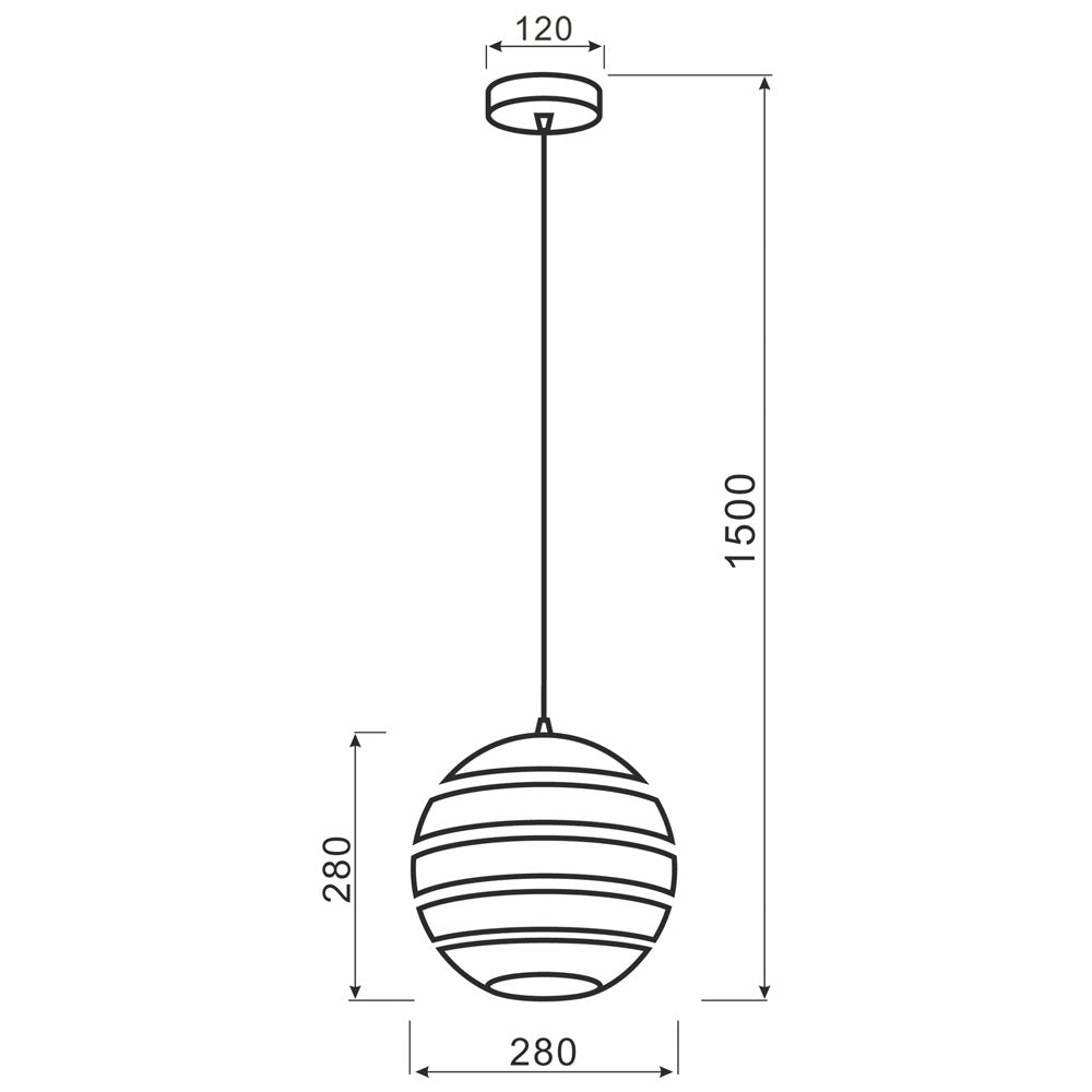 Deko-Light Ankaa 280  Edelstahl gebürtstet