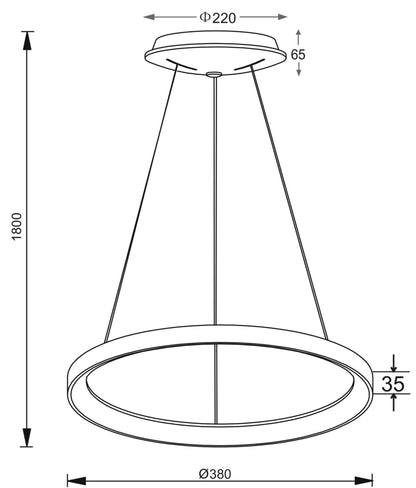 Deko-Light Merope 400, 30 W, DIM, 3000/4000 K, Schwarz