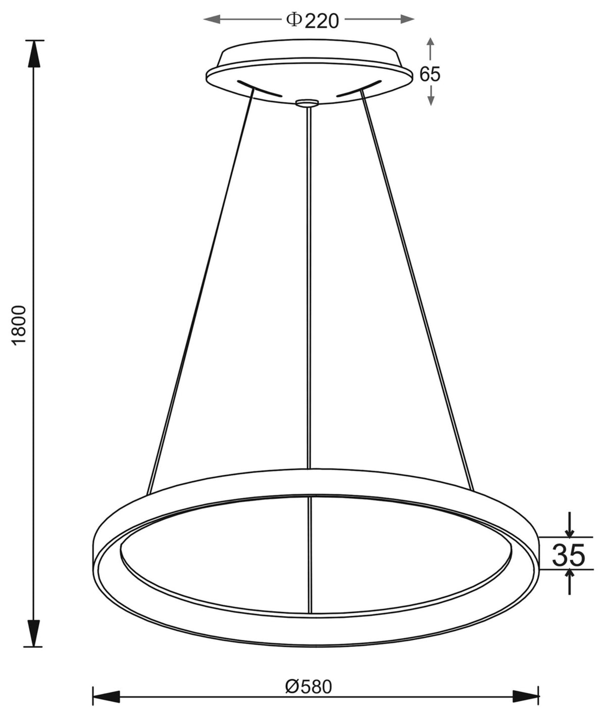 Deko-Light Merope 600, 42 W, DIM, 3000/4000 K, Weiß