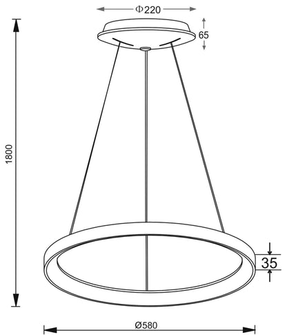 Deko-Light Merope 600, 42 W, DIM, 3000/4000 K, Weiß