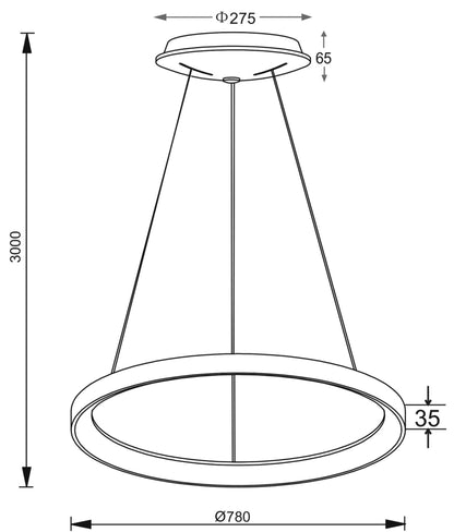 Deko-Light Merope 800, 60 W, DIM, 3000/4000 K, Silber