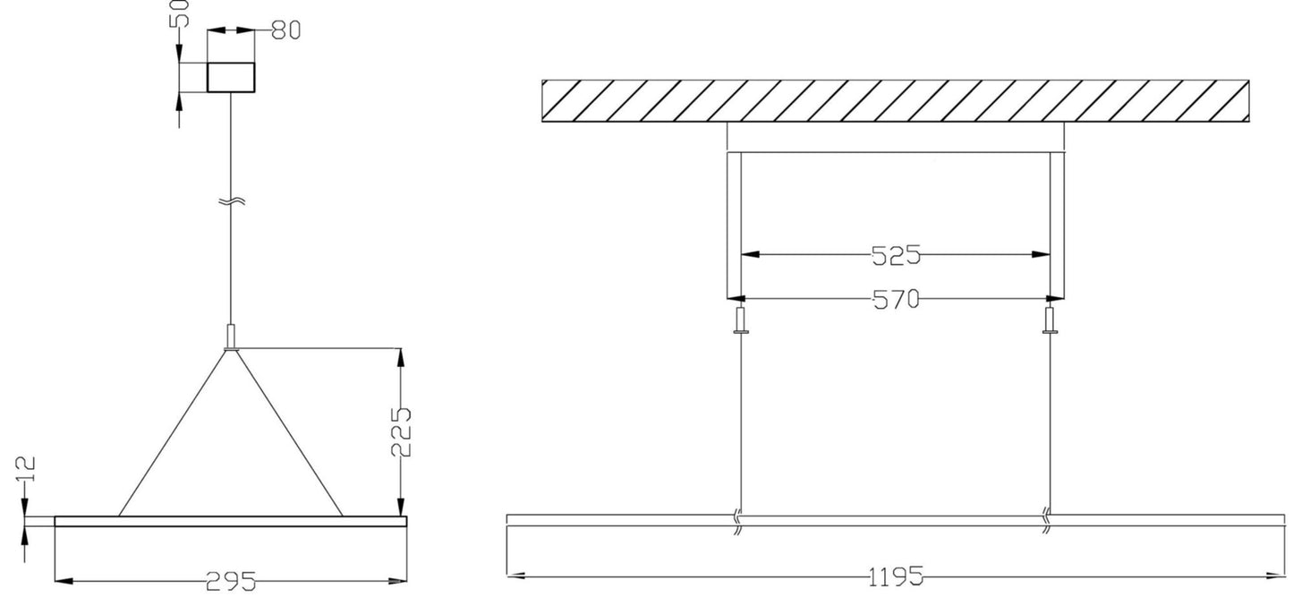 Deko-Light LED Panel transparent, Eckig, 50 W, DIM, 3000/4000 K, Schwarz