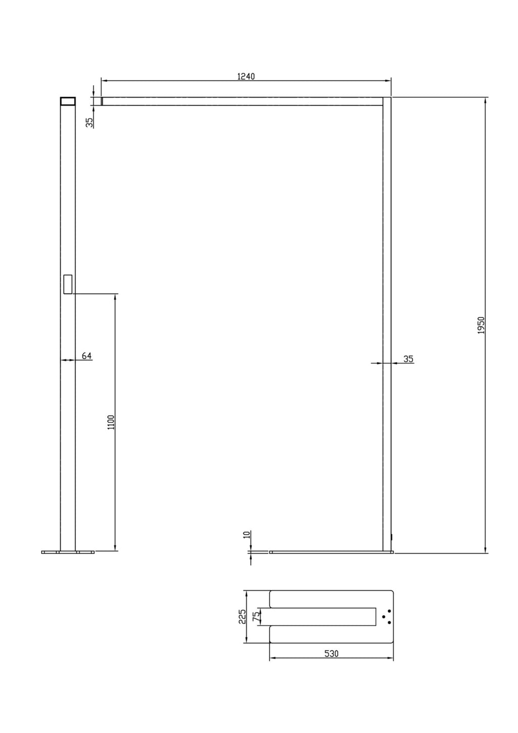 Deko-Light Office Three Pro, Motion, 80 W, DIM, 2700-6500 K, weiß