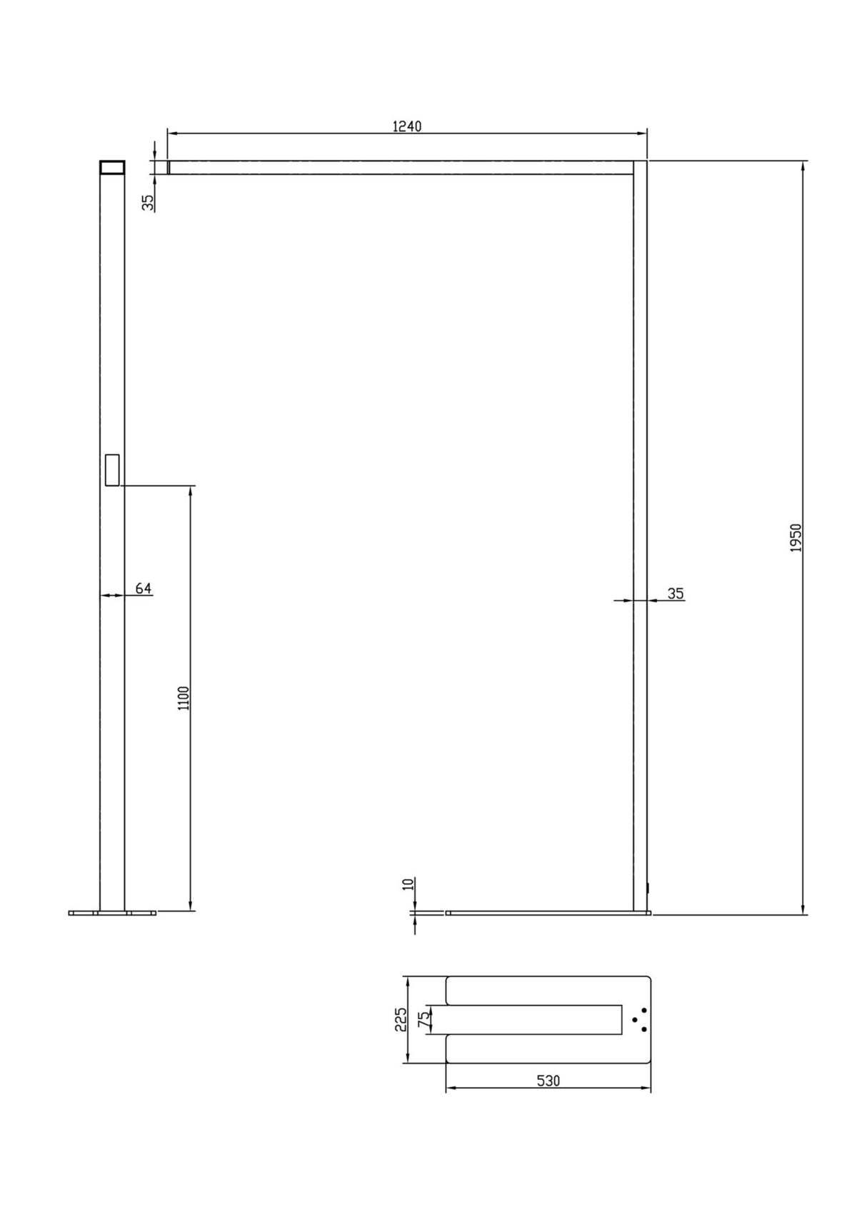 Deko-Light Office Three Pro, Motion, 80 W, DIM, 2700-6500 K, weiß