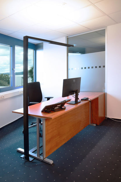 Deko-Light Office Three Standard, Motion, 80 W, DIM, 4000 K, Hellgrau