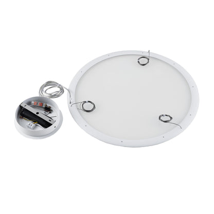 Deko-Light LED Panel, transparent rund, 50 W, DIM, 3000/3500/4000 K, Weiß