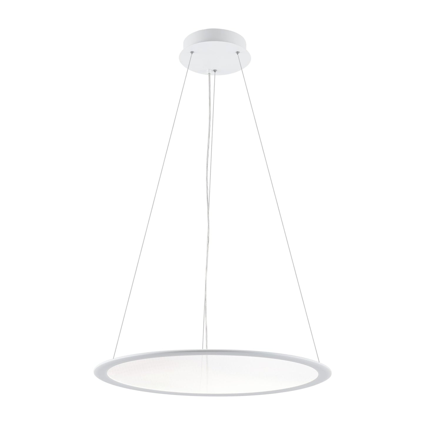 Deko-Light LED Panel, transparent rund, 50 W, DIM, 3000/3500/4000 K, Weiß