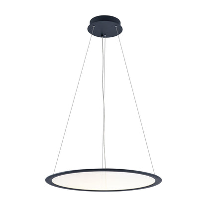 Deko-Light LED Panel, transparent rund, 50 W, DIM, 3000/3500/4000 K, Schwarz