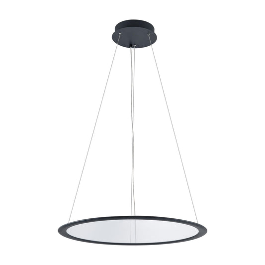 Deko-Light LED Panel, transparent rund, 50 W, DIM, 3000/3500/4000 K, Schwarz
