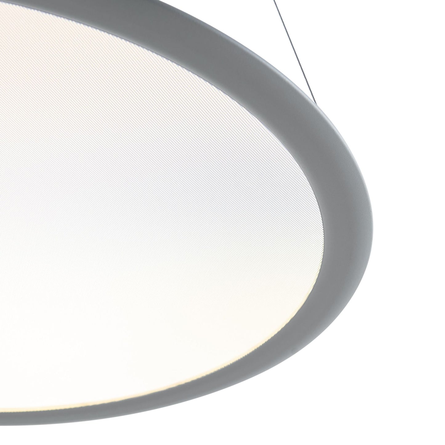 Deko-Light LED Panel, transparent rund, 50 W, DIM, 3000/3500/4000 K, Hellgrau