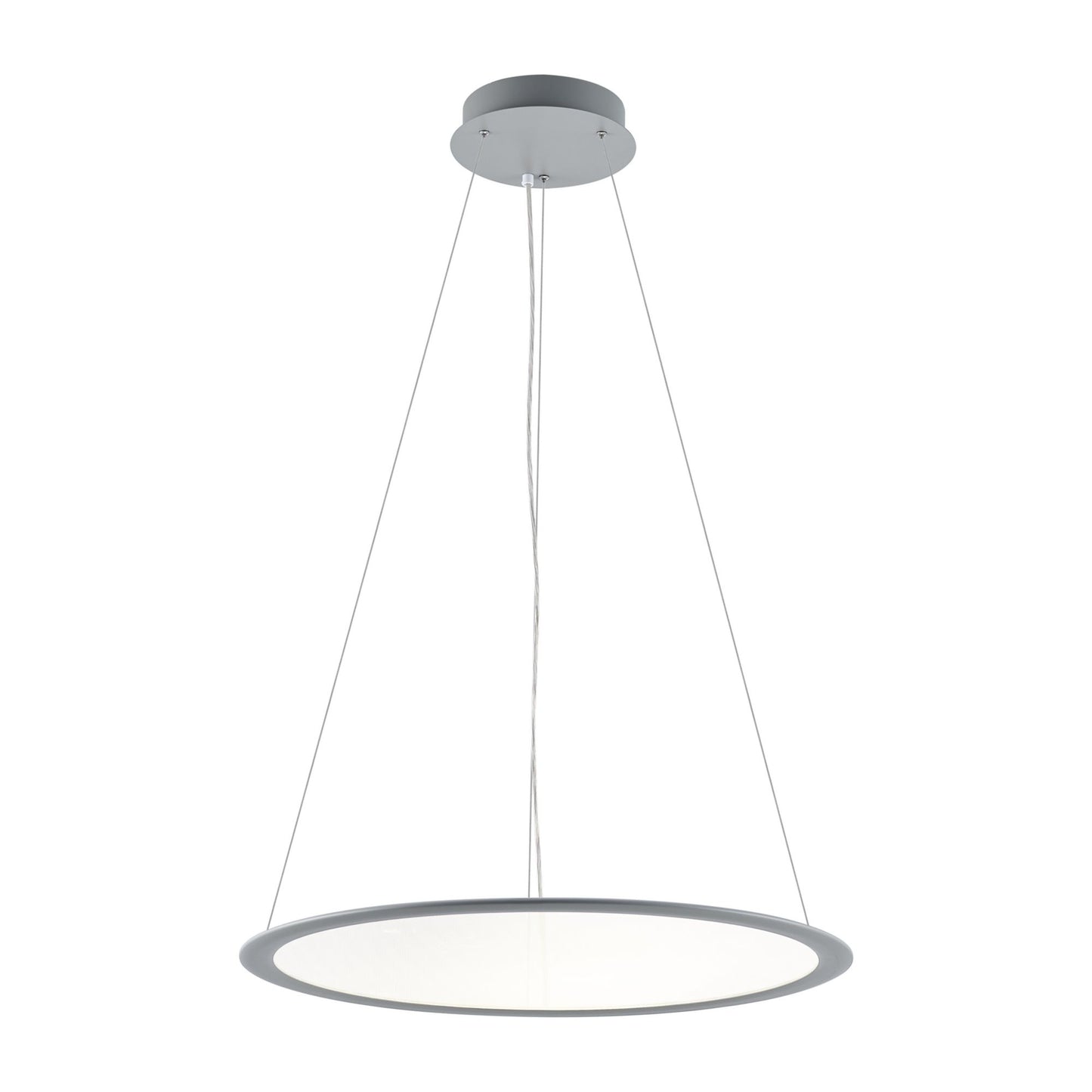 Deko-Light LED Panel, transparent rund, 50 W, DIM, 3000/3500/4000 K, Hellgrau