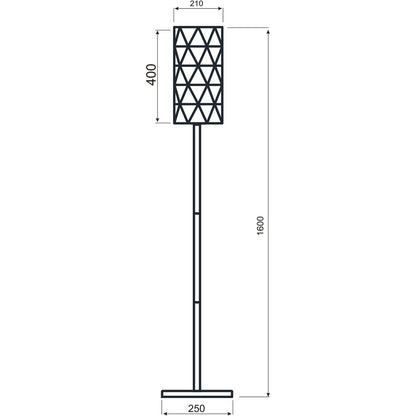 DEKOLIGHT 343021 Stehleuchte schwarz 1xE27 100W 343021