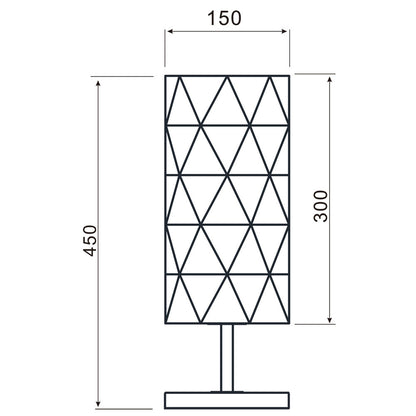 DEKOLIGHT 346003 Tischleuchte weiß 1xE27 60W 346003